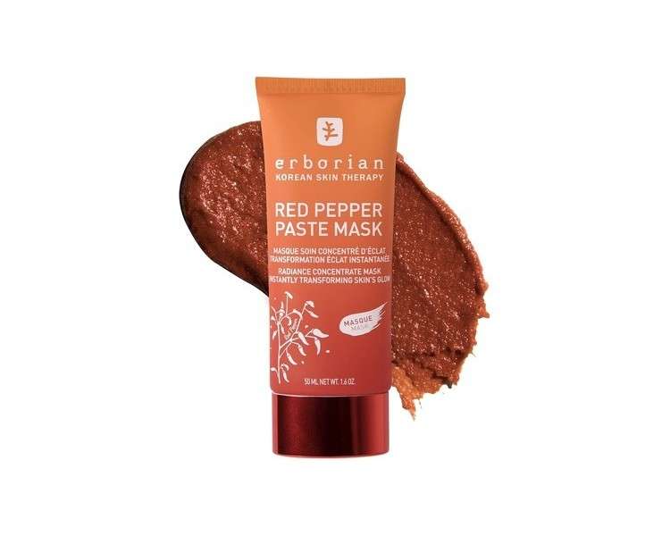 Erborian Red Pepper Paste Mask 50ml Radiance Concentrate Mask for Smoother, More Even Facial Skin