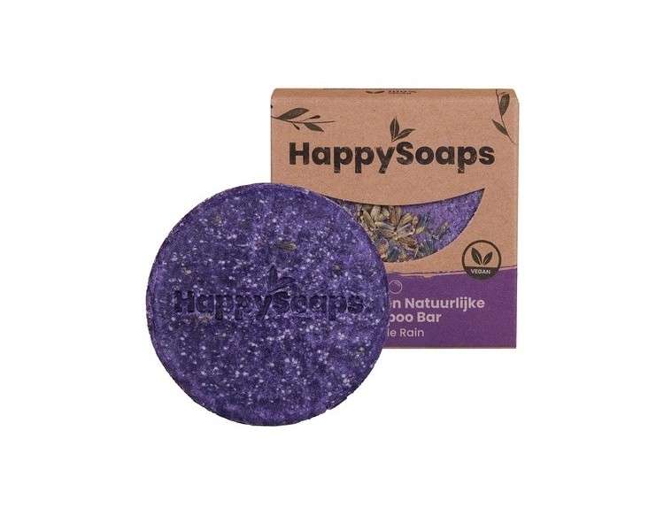 HappySoaps Purple Rain Lavender Moisturizing Solid Shampoo Bar 70g