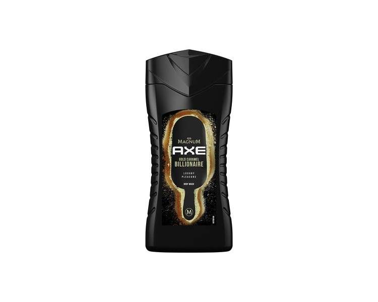 Axe Magnum Gold Caramel Billionaire Limited Edition Shower Gel for Long-lasting Freshness and Scent Dermatologically Tested 250ml