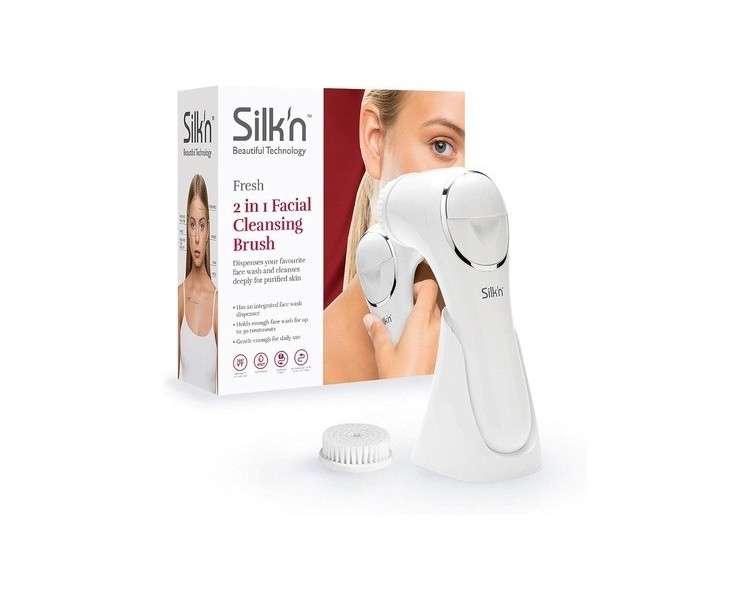 Silk'n Fresh Facial Cleansing Brush with Cleansing Lotion Dispenser