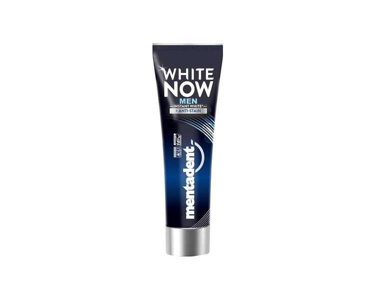 Mentadent White Now Men Teeth Whitening Toothpaste 75ml