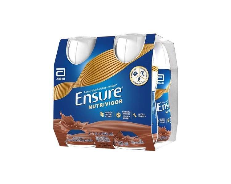 Ensure Nutrivigor Chocolate 220ml - Pack of 4