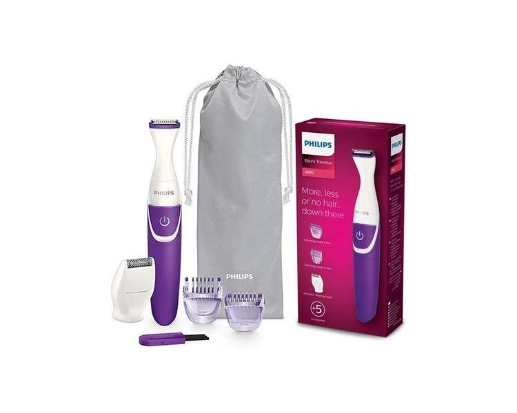 Philips BRT383/15 BikiniGenie Trimmer Purple 1 Count