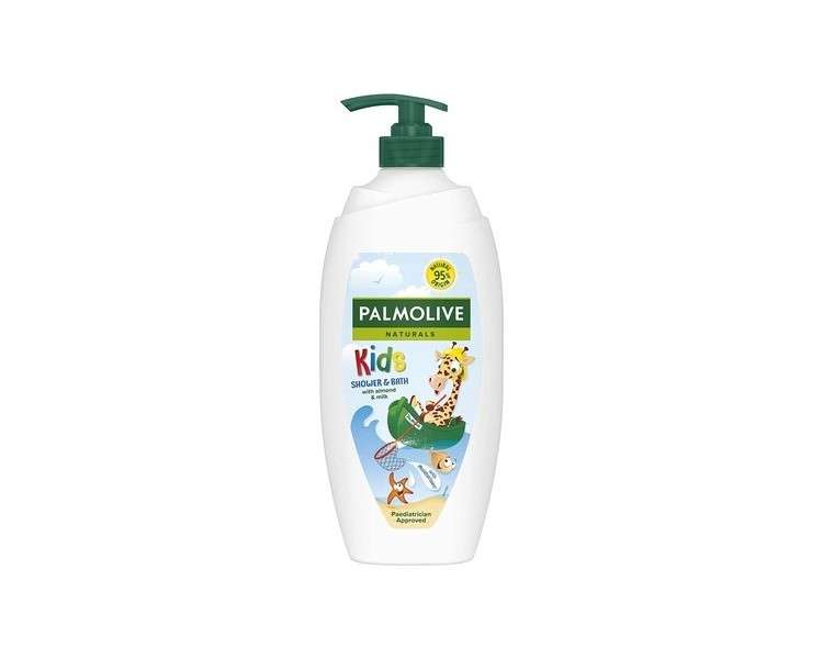 Palmolive Naturals Kids Almond & Milk Shower Gel and Bath Foam Pump 750ml