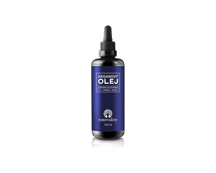 Argan Oil Cold Pressed 100ml with Pipette Renovality - Made in Czech Republic