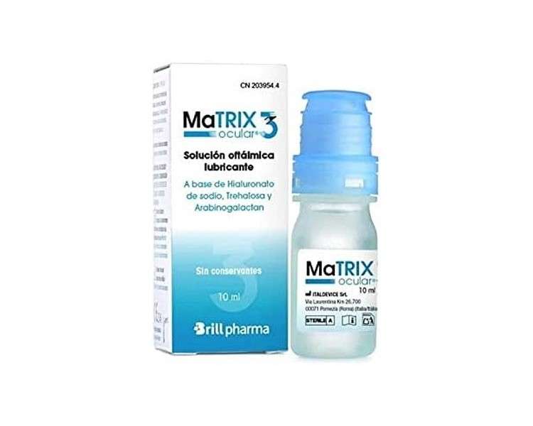 Matrix Ocular 3 Brill Pharma Ophthalmic Drops 10ml