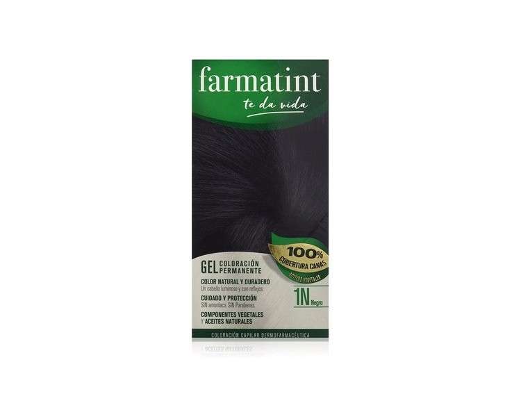 Farmatint Permanent Gel Hair Dye 1N Black