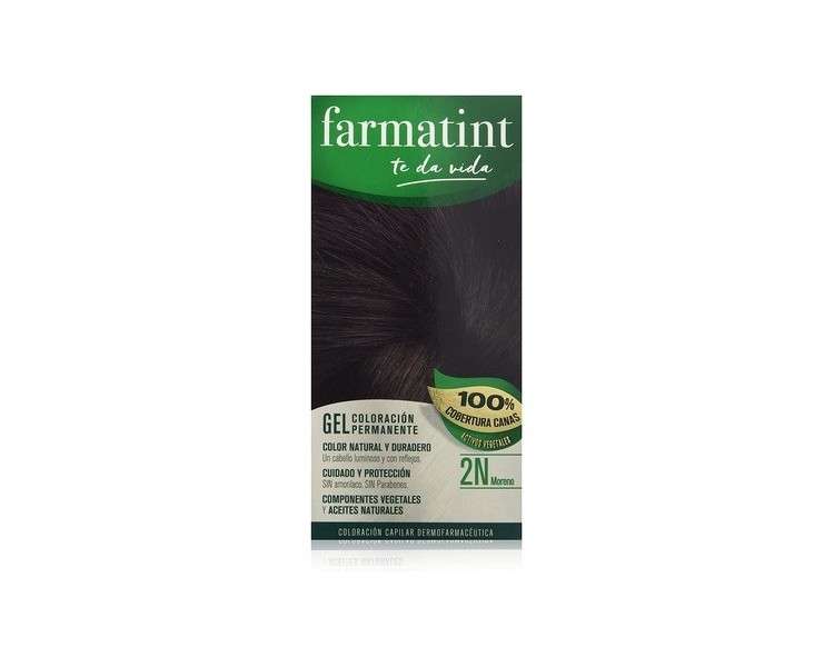 Farmatint Permanent Gel Hair Dye 2N Dark
