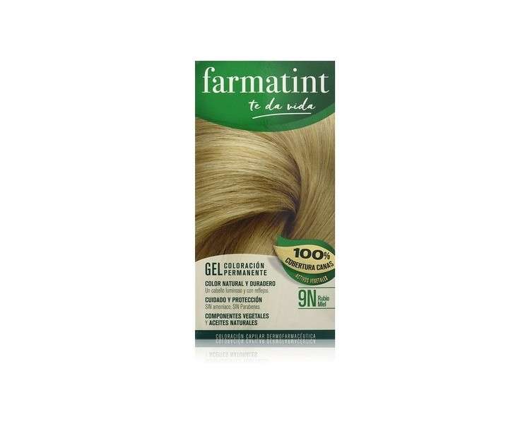 Farmatint Permanent Gel Hair Dye 9N Honey Blonde