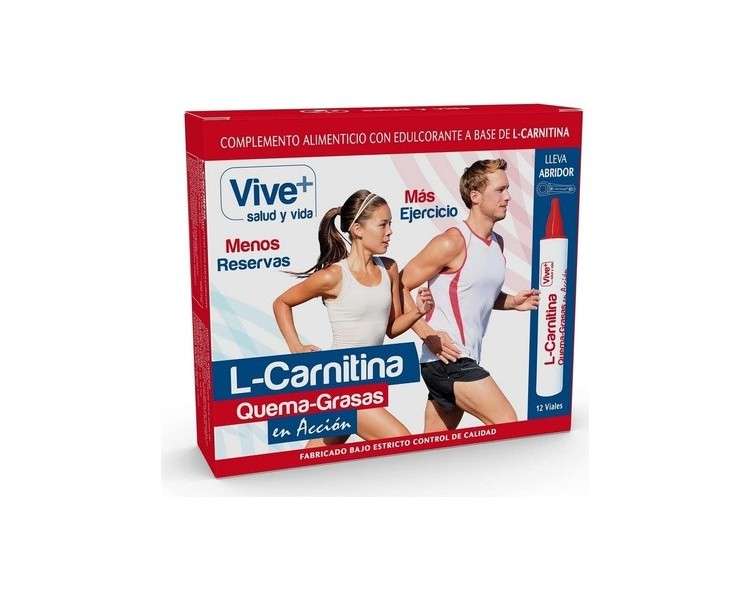 Vive+ L-Carnitine Liquid Fat Burning 12 Units
