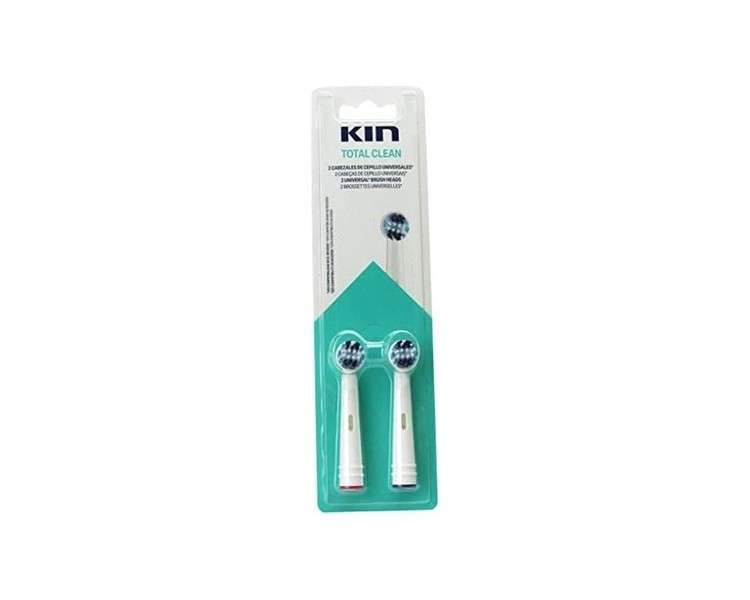 Kin Total Cleaning Electric Toothbrush Replacement Heads 2 Units