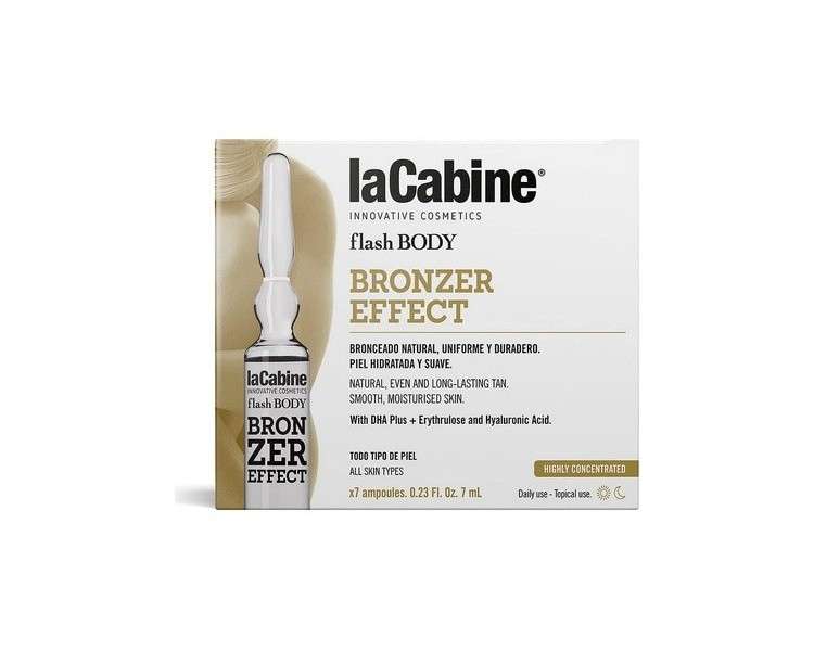 La Cabine Flash Body Bronzing Effect 7 Ampoules of 7ml