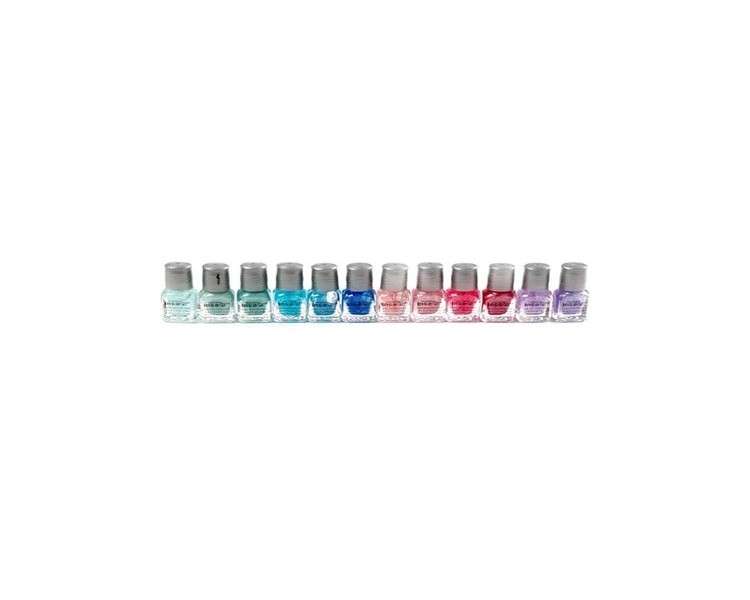 Set of 12 Different Colored Nail Polishes