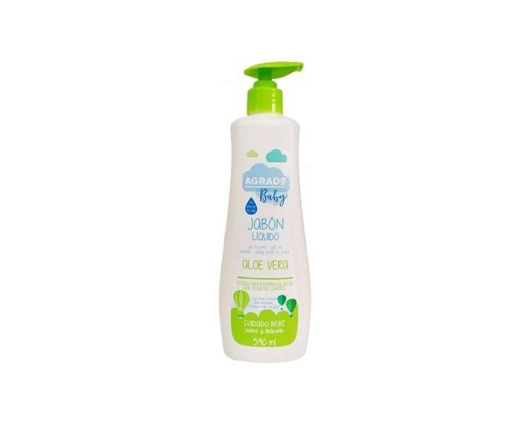 Aloe Vera Liquid Soap 590ml Bathing and Showering for Children Very Gentle with Baby Skin No Tears Anti-Irritation Agrado Baby