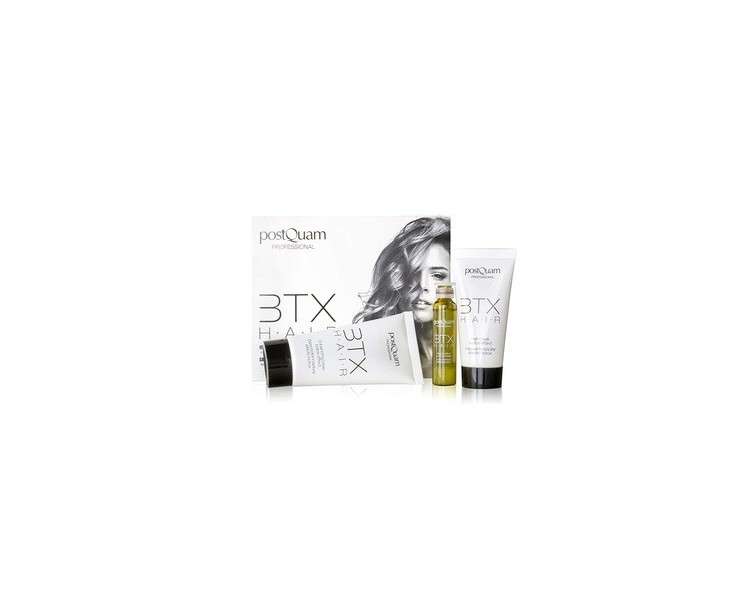 Postquam Fiber BTX Hair Argan Oil, Collagen, and Keratin Treatment - Base, Hair Mask, and Concentrate