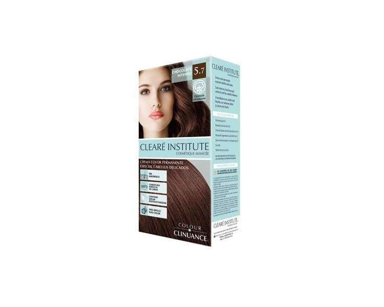 Colour Clinuance 5.7 Intensive Chocolate Hair Dye for Sensitive Hair Permanent Color without Ammonia More Shine Intensive Color 100% Coverage Dermatologically Tested