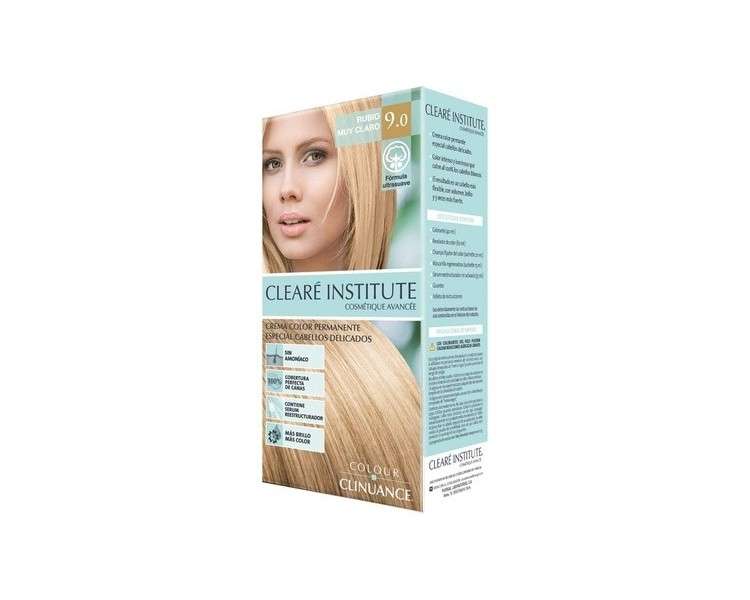 Colour Clinuance 9.0 Very Light Blonde Hair Dye for Sensitive Hair - Permanent Color without Ammonia - More Shine - Intense Color - 100% Coverage - Dermatologically Tested