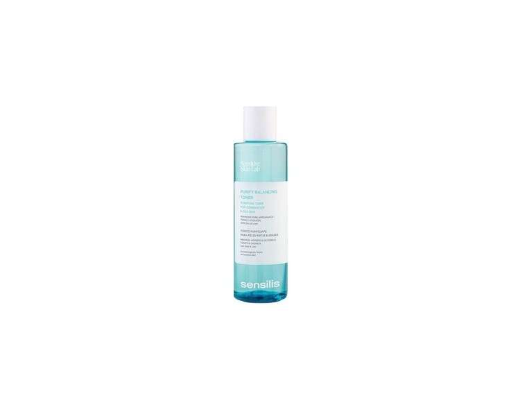 Sensilis Purify Balancing Toner Cleansing Face Tonic for Oily and Combination Skin with Zinc and Flaxseed 200ml