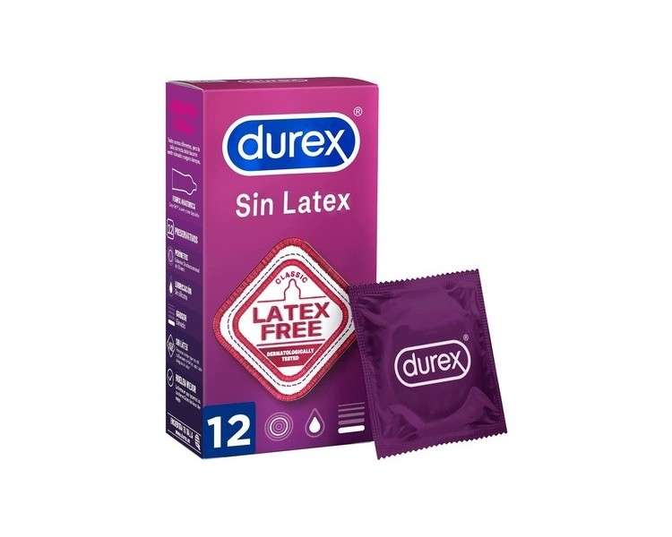 Durex Latex Free Condoms Classic Latex Free Dermatologically Tested