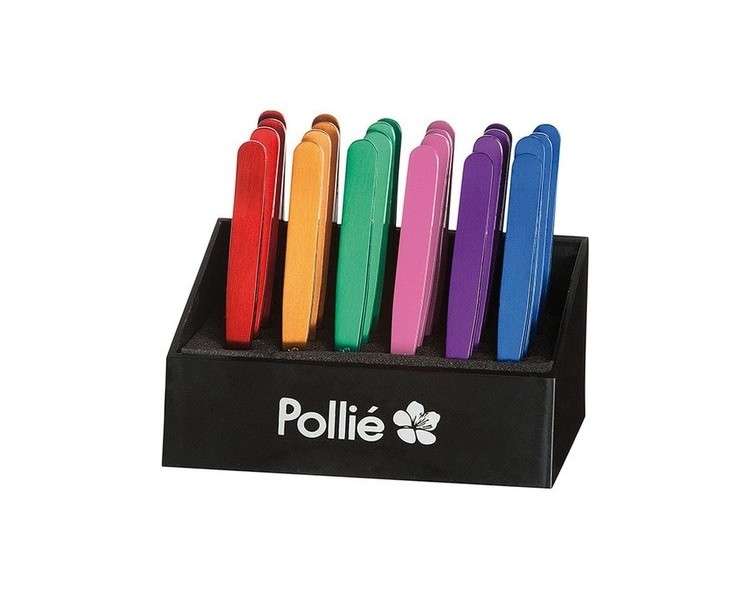 Pollie Display 24 Stainless Steel Tweezers