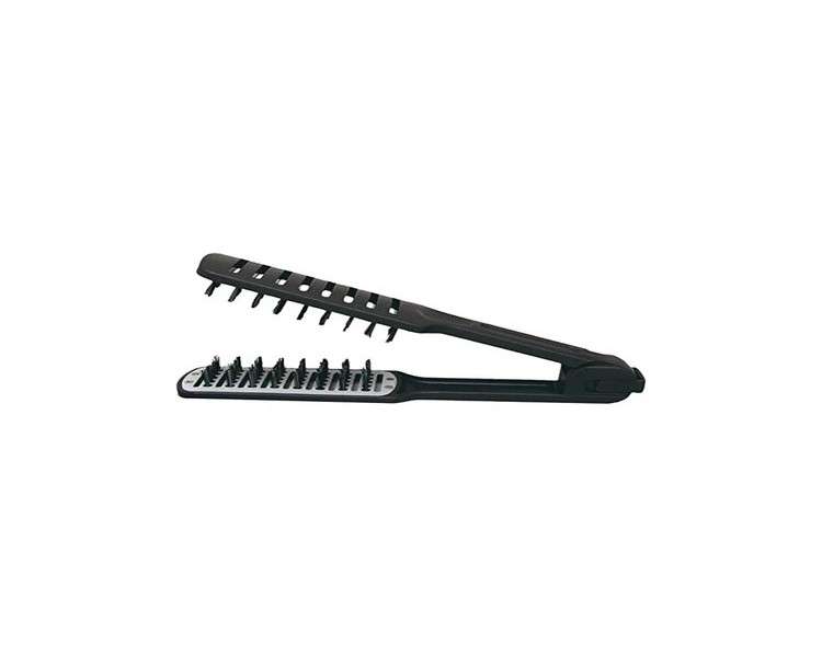 Eurostil Double Boar Bristle Straightening and Drying Brush Black 1 Unit