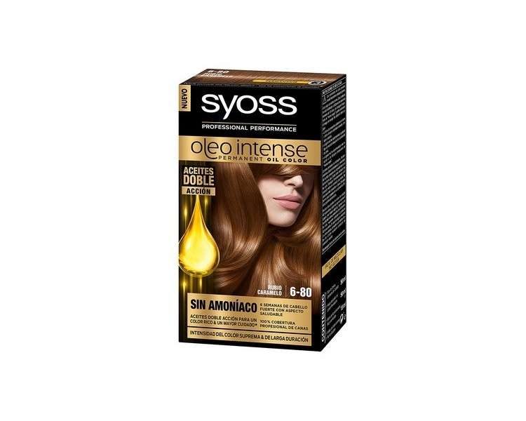 Oleo Intense Permanent Hair Color 6-80 Caramel Blonde