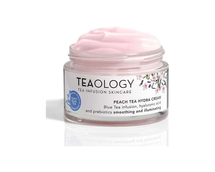 Teaology Peach Tea Hydra Cream 50ml Moisturizing Care Day and Night Cream Natural Cosmetics Vegan