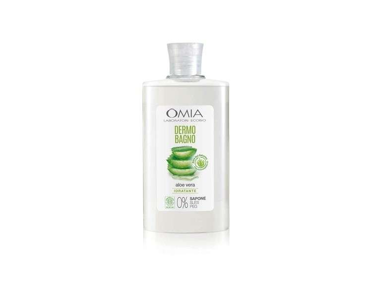 Omia Dermo Bio Bath with Aloe Vera from Salento Gentle and Refreshing Bath Foam Dermatologically Tested Vegan and Nickel-Free Formula 400ml