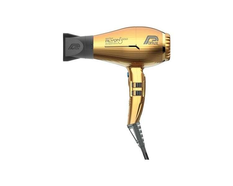 ALYON Gold Edition Professional Hair Dryer with Ionic Technology - Quick Drying and Shiny Hair - Gold Color