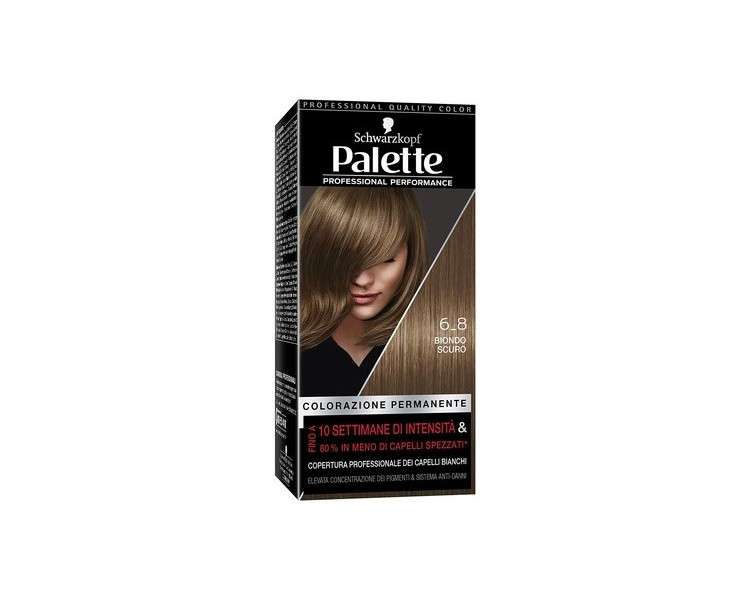 Schwarzkopf Palette Permanent Hair Color 6-8 Dark Blonde