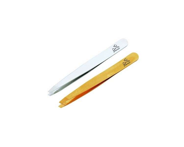 Optima Stainless Steel Straight Tip Tweezers 9cm Elegant Matte