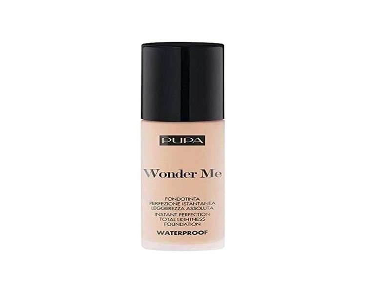 Pupa Wonder Me Waterproof Foundation 010 Porcelain Neutral