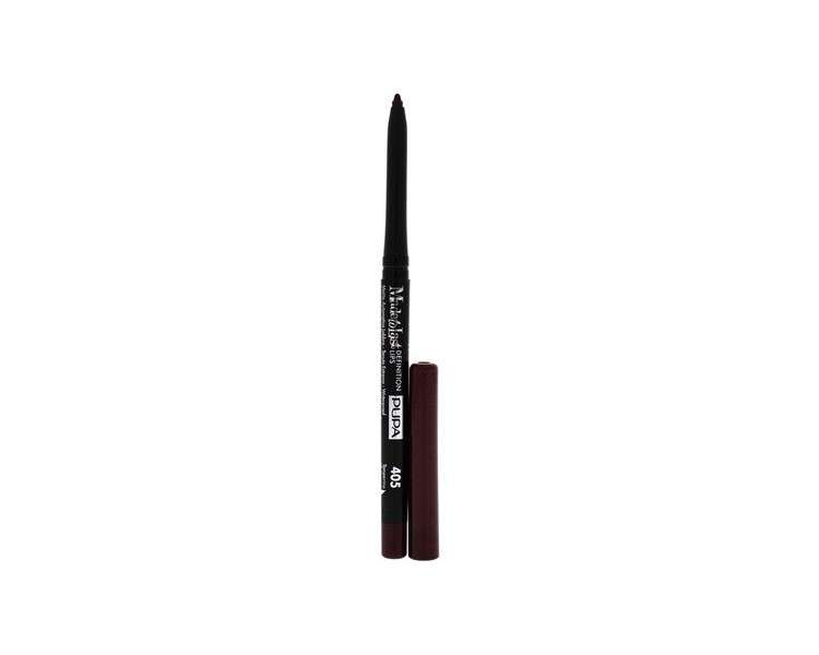 Pupa Milano Made To Last Definition Lips 405 Plum Lip Pencil for Women 0.012 oz