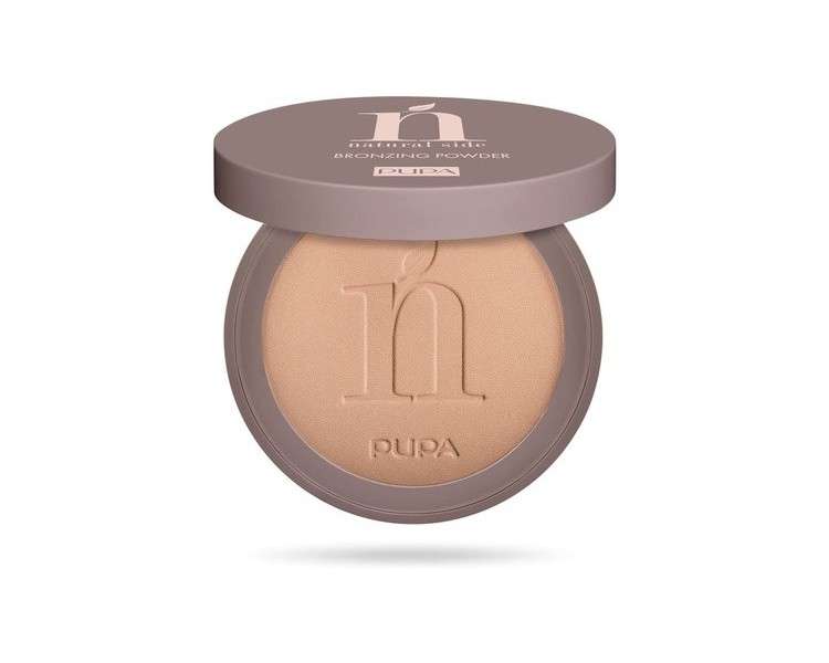 PUPA Natural Side Bronzing Powder 01 Light Bronze Earth Cosmetic for the Face