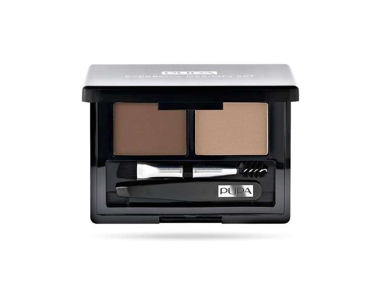 Pupa Milano Eyebrow Ladies Design Set Powder 0.039 oz 001 Blond Makeup