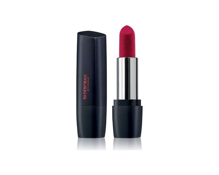 Deborah Milano Red Mat Matte Effect Lipstick with Collagen and Hyaluronic Acid 4.5g 34 Red in Winter