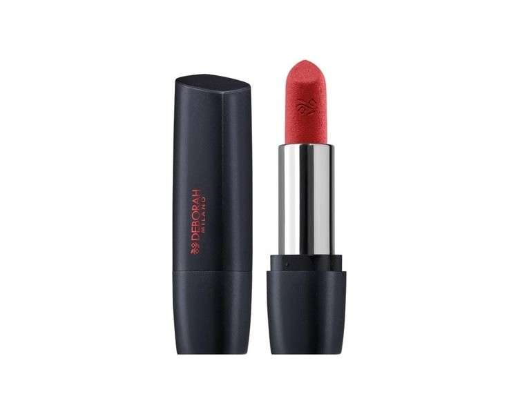 Deborah Milano Red Mat Matte Effect Lipstick with Collagen and Hyaluronic Acid 4.5g