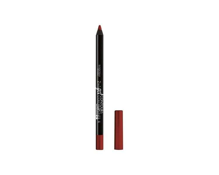 Deborah 2-in-1 Contour & Color Gel Lipliner Waterproof No.07 True Red