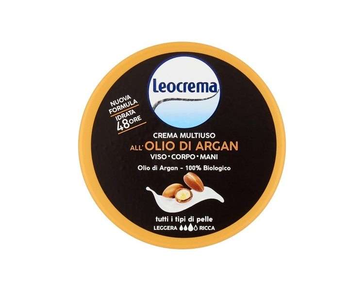 Leocrema Multi-Purpose Cream Face Body Hands with Argan Oil 150ml