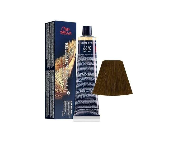 Wella Koleston Perfect me+ Pure Naturals 66/0 Intense dark blonde hair color 60ml