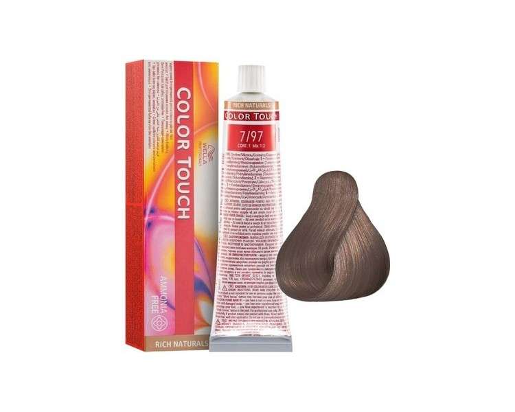 7/97 Blond Smoked Brown Wella Color Touch Rich Naturals Ammonia 60mL