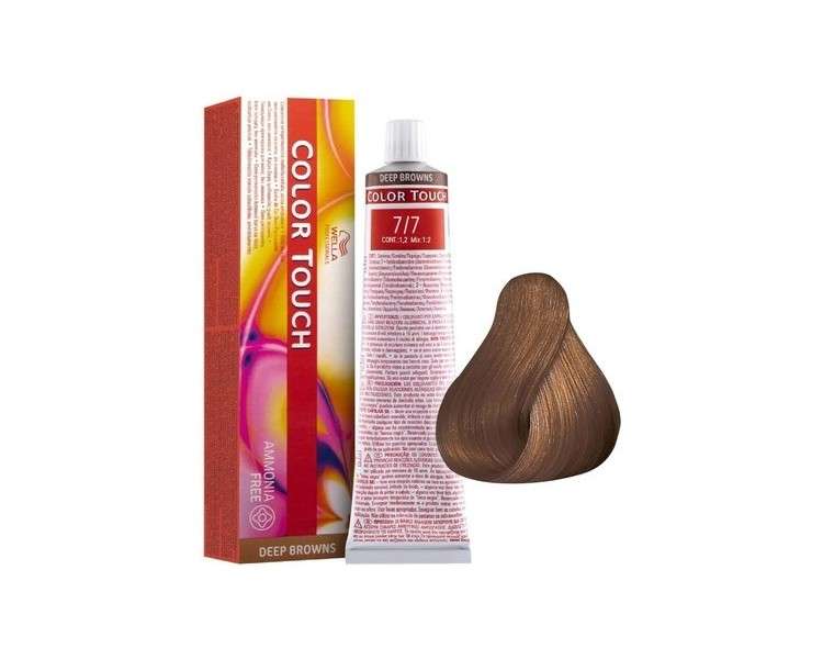 Wella Color Touch Deep Browns Hair Color 7/7 Medium Blonde/Brown 60ml