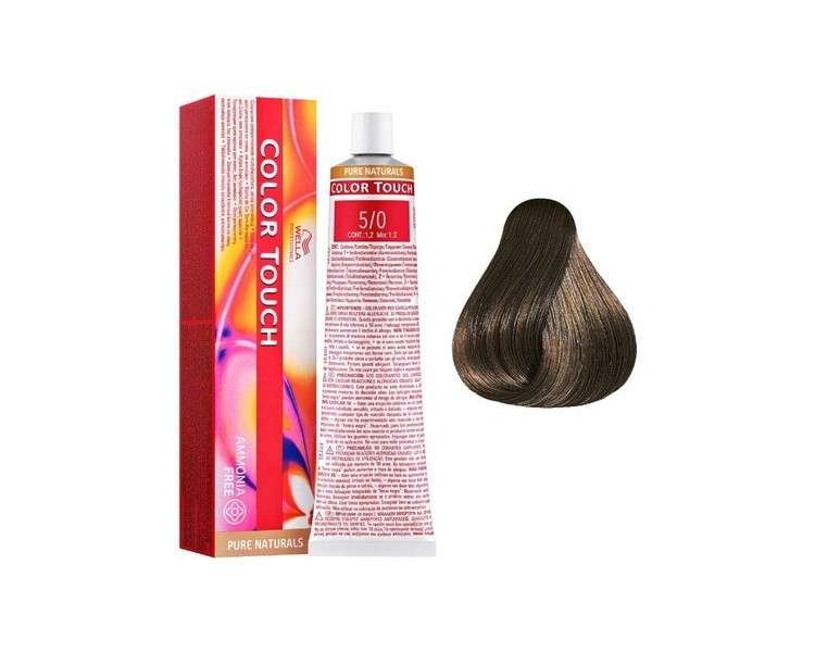 Wella Professionals Color Touch Semipermanent Haircolor Number 5/0 Light Brown 60ml