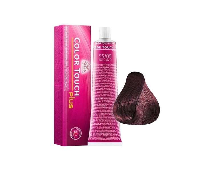 Wella Color Touch Plus Intense Light Natural Mahogany Brown Ammonia Free 60ml