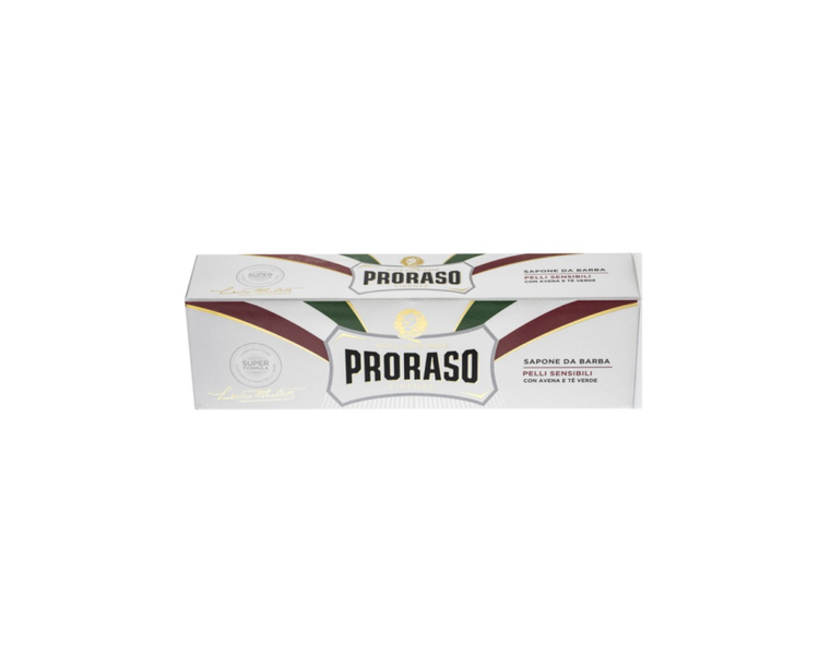 PRORASO Shaving Soap in Tube 150ml White for Sensitive Skin