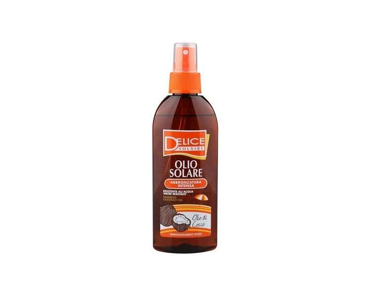 Delice Intense Tanning Coconut and Jojoba Waterproof Sun Oil 150ml