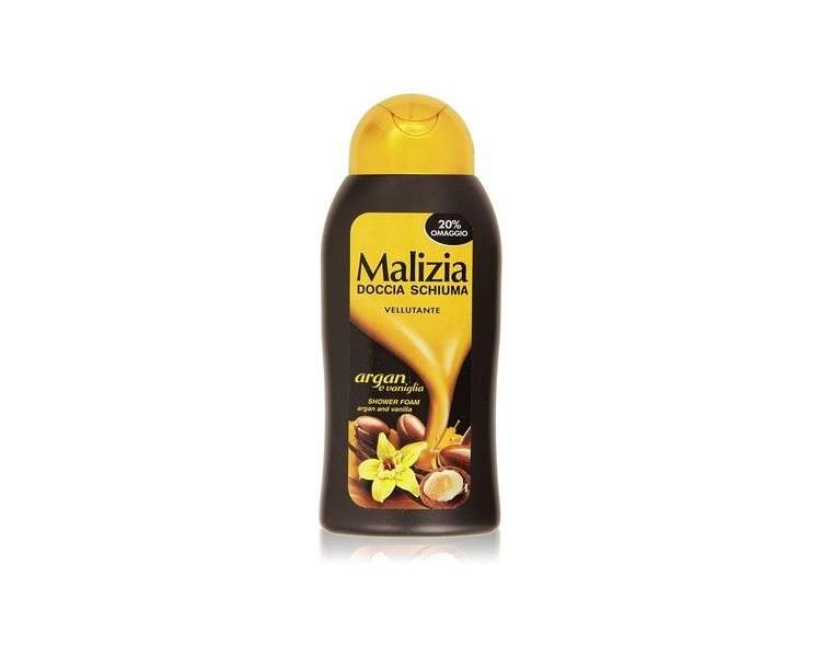 Malizia Shower Foam Smoothing Argan and Vanilla 300ml