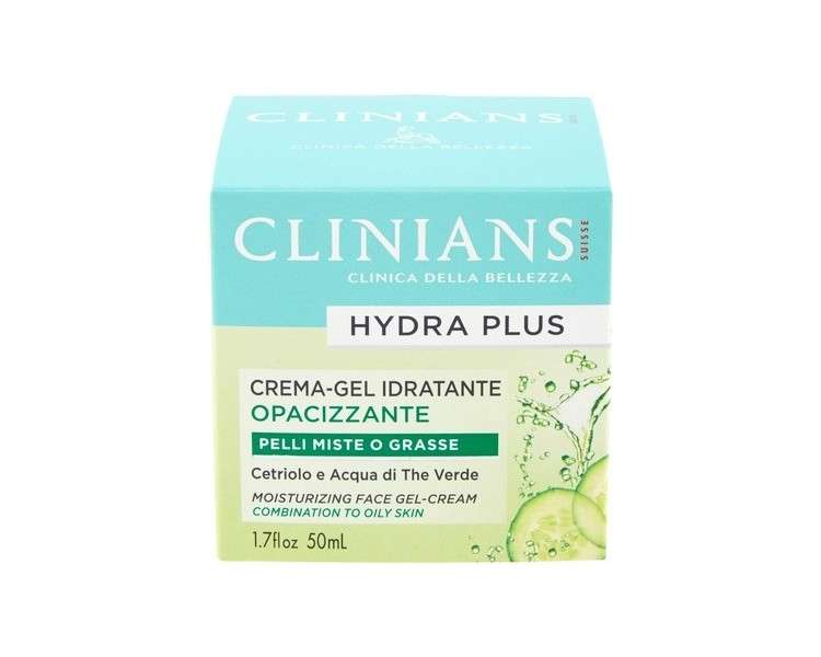 Clinians Moisturizing Mattifying Face Cream with Apple Water and Zinc Combination for Oily Skin 50ml