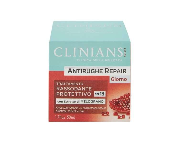 Clinians Daily Anti-Wrinkle Firming Active Face Day Cream with Pomegranate Extract 50ml