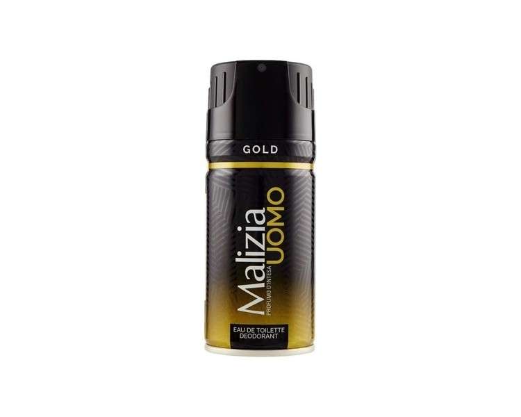 Malizia UOMO Gold Deodorant Spray for Men 150ml